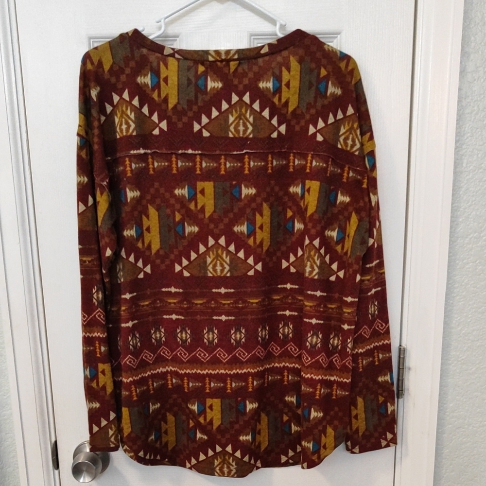 Aztec Patterned Sweater - Multicolor - Picture 3 of 3